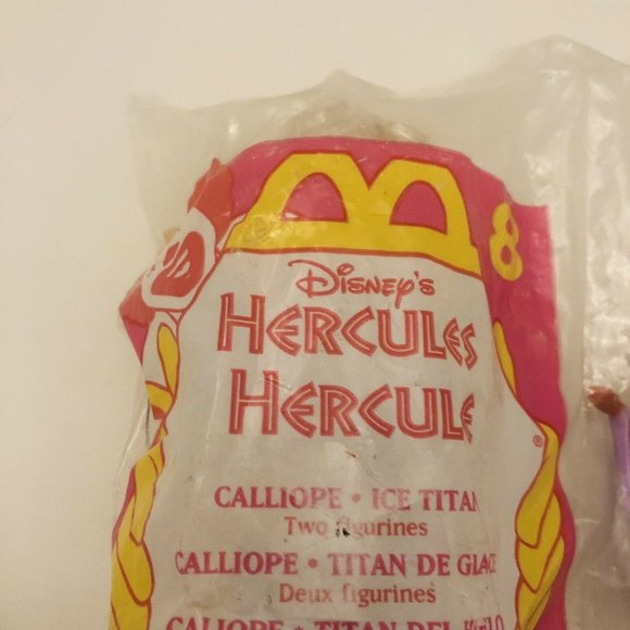 Vintage 1996 Mcdonalds Hercules Happy Meal Toy #8 Calliope And Ice Titan Sealed - Picture 3 of 9